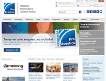 Tablet Screenshot of proacustica.org.br
